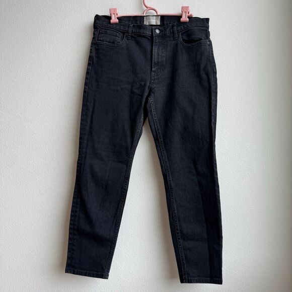 Everlane Denim - Everlane High Rise Ankle Black Classic Boot Everyday Jeans size 31 Inseam 25”